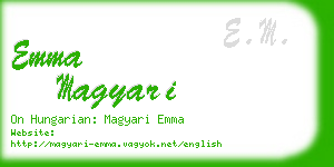 emma magyari business card